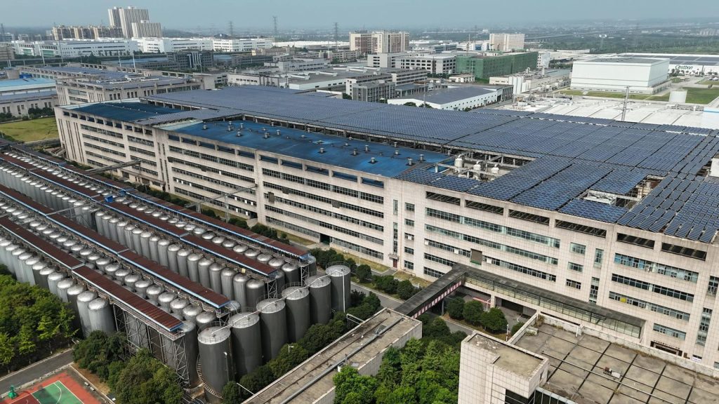 ⁠ ⁠A large industrial facility focused on Sustainability Global Manufacturing.